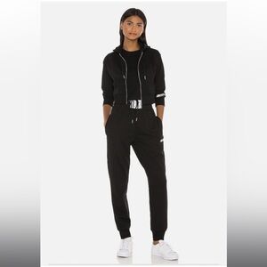 Adam Selman Sport Shrunken Hoodie Sweatshirt & High-Waisted Sweatpants sz small